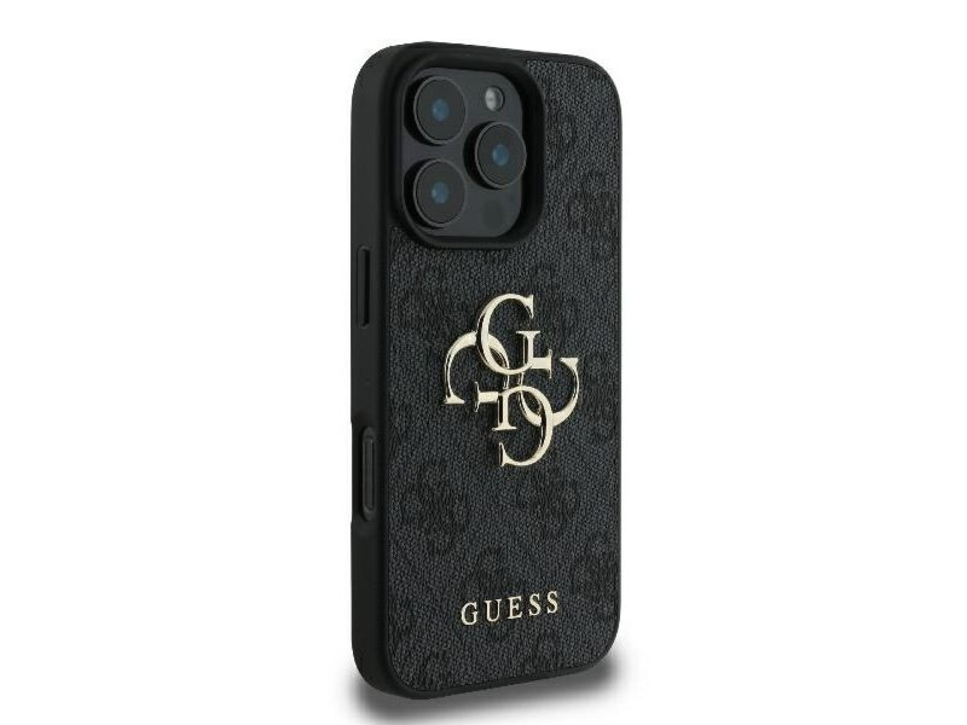 Guess 4G Big Logo iPhone 16 Pro Max Case - Black