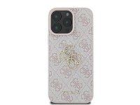 Capa Guess 4G com logo grande para iPhone 16 Pro - Rosa Capa Guess 4G com logo grande para iPhone 16 Pro - Rosa