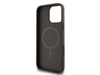 Funda Guess 4G con estampado de rayas y MagSafe para iPhone 16 Pro - Marrón Funda Guess 4G con estampado de rayas y MagSafe para iPhone 16 Pro - Marrón