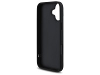 Guess Quilted Metal Logo iPhone 16 Plus Case - Black Guess Quilted Metal Logo iPhone 16 Plus Case - Black