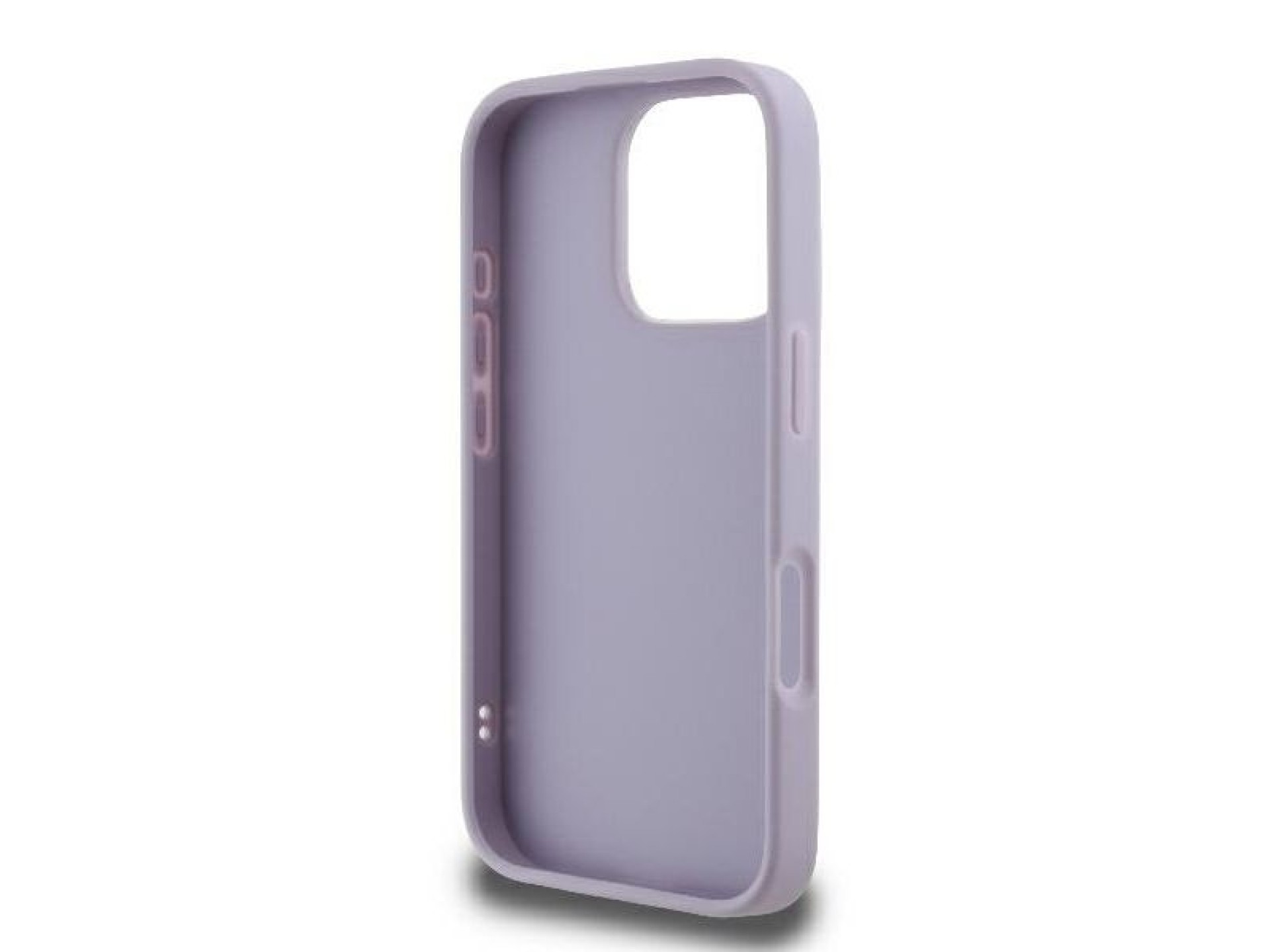 Guess Quilted Metal Logo case for iPhone 16 Pro - light purple