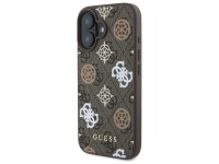 Capa MagSafe Guess Peony On 4G Background para iPhone 16 - marrom Capa MagSafe Guess Peony On 4G Background para iPhone 16 - marrom