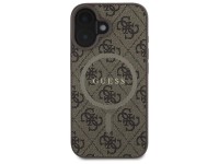 Capa Guess 4G Ring Classic Logo MagSafe para iPhone 16 - Marrom Capa Guess 4G Ring Classic Logo MagSafe para iPhone 16 - Marrom