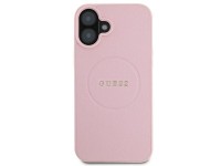 Guess Grained Gold Ring MagSafe iPhone 16 Plus Case - Pink Guess Grained Gold Ring MagSafe iPhone 16 Plus Case - Pink