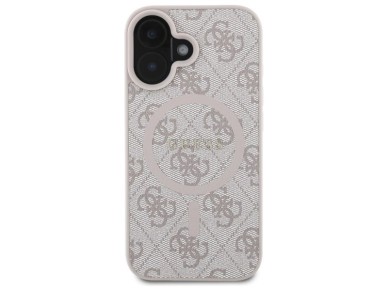 Guess 4G Ring Classic Logo MagSafe iPhone 16 Case - Pink Guess 4G Ring Classic Logo MagSafe iPhone 16 Case - Pink
