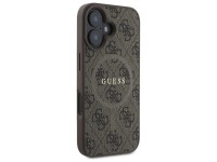 Capa Guess 4G Ring Classic Logo MagSafe para iPhone 16 - Marrom Capa Guess 4G Ring Classic Logo MagSafe para iPhone 16 - Marrom