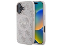 Capa Guess 4G Ring Classic Logo MagSafe para iPhone 16 - Rosa Capa Guess 4G Ring Classic Logo MagSafe para iPhone 16 - Rosa