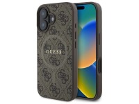 Capa Guess 4G Ring Classic Logo MagSafe para iPhone 16 - Marrom Capa Guess 4G Ring Classic Logo MagSafe para iPhone 16 - Marrom