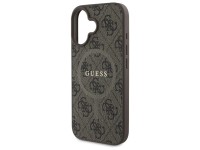 Capa Guess 4G Ring Classic Logo MagSafe para iPhone 16 - Marrom Capa Guess 4G Ring Classic Logo MagSafe para iPhone 16 - Marrom