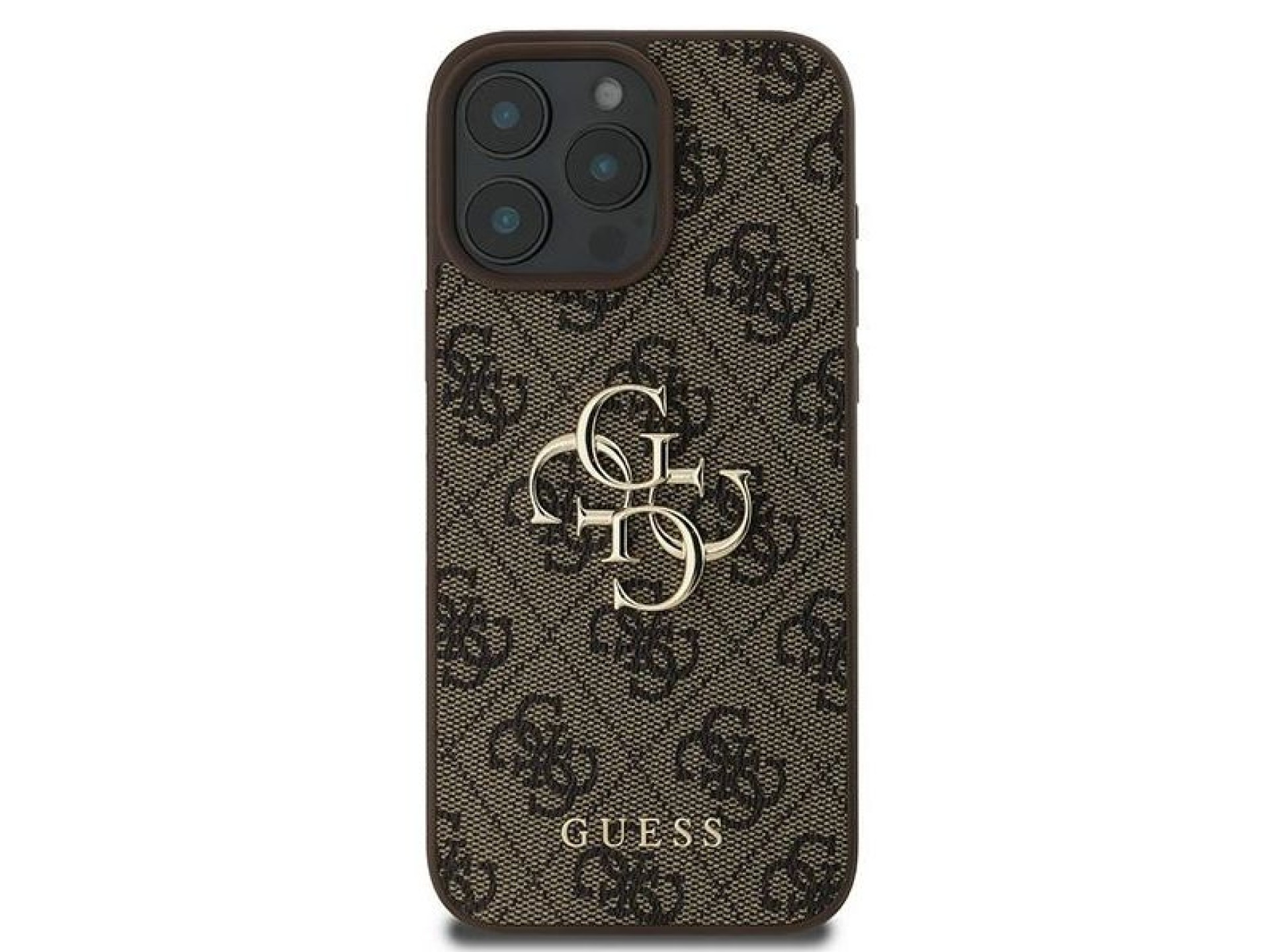 Guess 4G Big Logo Case for iPhone 16 Pro - Brown