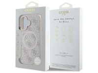 Capa Guess 4G Ring Classic Logo MagSafe para iPhone 16 - Rosa Capa Guess 4G Ring Classic Logo MagSafe para iPhone 16 - Rosa