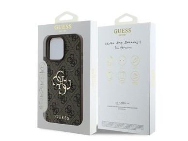 Guess 4G Big Logo Case for iPhone 16 Pro - Brown Guess 4G Big Logo Case for iPhone 16 Pro - Brown
