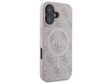 Guess 4G Ring Classic Logo MagSafe iPhone 16 Case - Pink Guess 4G Ring Classic Logo MagSafe iPhone 16 Case - Pink