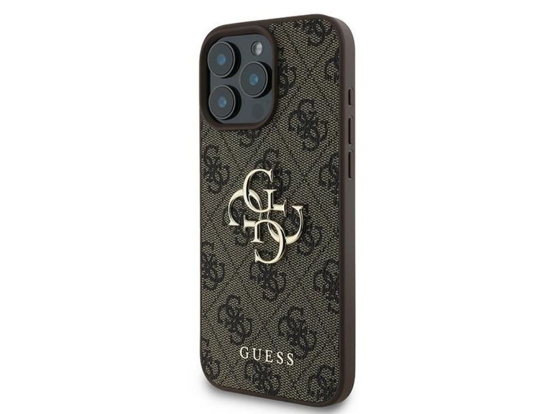 Guess 4G Big Logo Case for iPhone 16 Pro - Brown