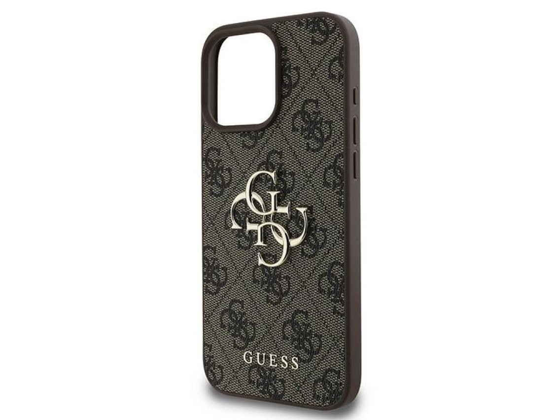 Guess 4G Big Logo Case for iPhone 16 Pro - Brown