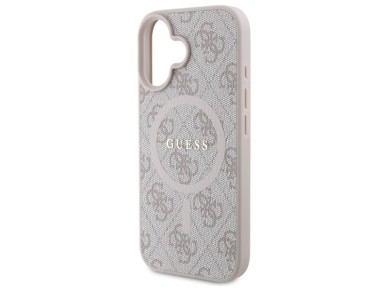 Guess 4G Ring Classic Logo MagSafe iPhone 16 Case - Pink Guess 4G Ring Classic Logo MagSafe iPhone 16 Case - Pink