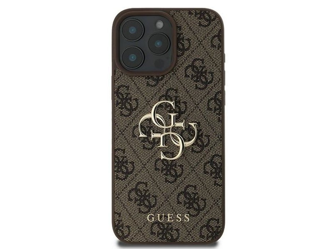 Guess 4G Big Logo Case for iPhone 16 Pro - Brown