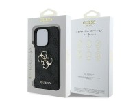 Capa Guess 4G com logo grande para iPhone 16 Pro - Preta Capa Guess 4G com logo grande para iPhone 16 Pro - Preta
