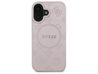 Guess Saffiano Peony Classic Logo MagSafe iPhone 16 Case - Pink Guess Saffiano Peony Classic Logo MagSafe iPhone 16 Case - Pink