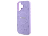 Capa Guess Saffiano Peony Classic Logo MagSafe para iPhone 16 - Roxa Capa Guess Saffiano Peony Classic Logo MagSafe para iPhone 16 - Roxa
