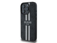 Guess 4G Printed Stripes MagSafe case for iPhone 16 Pro Max - black Guess 4G Printed Stripes MagSafe case for iPhone 16 Pro Max - black