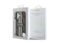 Funda Guess 4G con estampado de rayas y MagSafe para iPhone 16 Plus - Marr�n