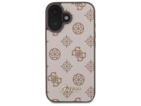 Guess Peony Script MagSafe iPhone 16 Case - Brown Guess Peony Script MagSafe iPhone 16 Case - Brown
