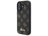 Guess Peony Script MagSafe iPhone 16 Case - Black Guess Peony Script MagSafe iPhone 16 Case - Black