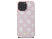 Capa Guess Peony Script MagSafe para iPhone 16 Pro Max - Rosa