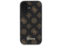Guess Peony Script MagSafe iPhone 16 Case - Black Guess Peony Script MagSafe iPhone 16 Case - Black