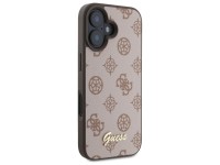 Guess Peony Script MagSafe iPhone 16 Case - Brown Guess Peony Script MagSafe iPhone 16 Case - Brown