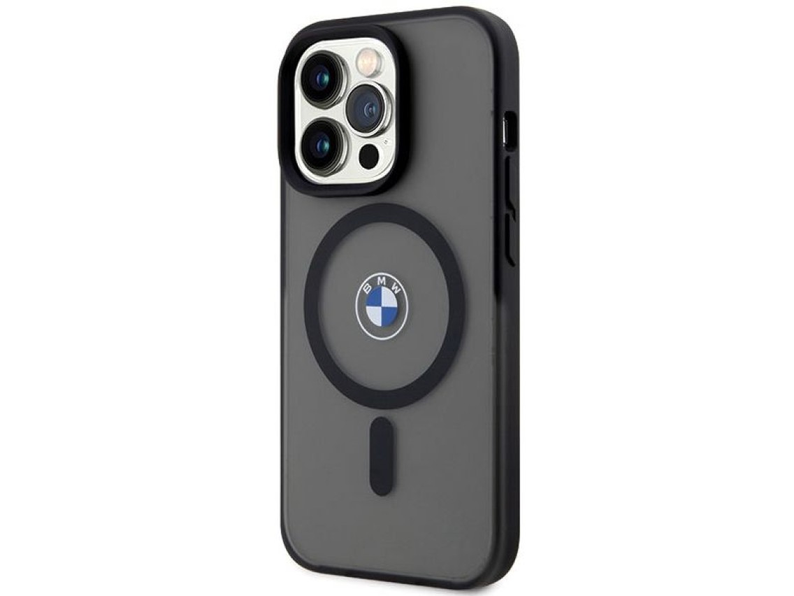 Capa MagSafe BMW Signature para iPhone 14 Pro - Preta