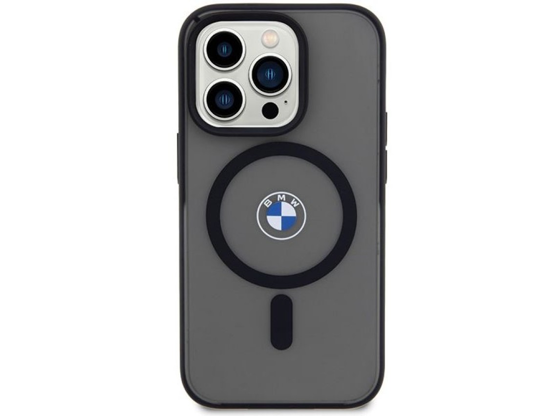Capa MagSafe BMW Signature para iPhone 14 Pro - Preta