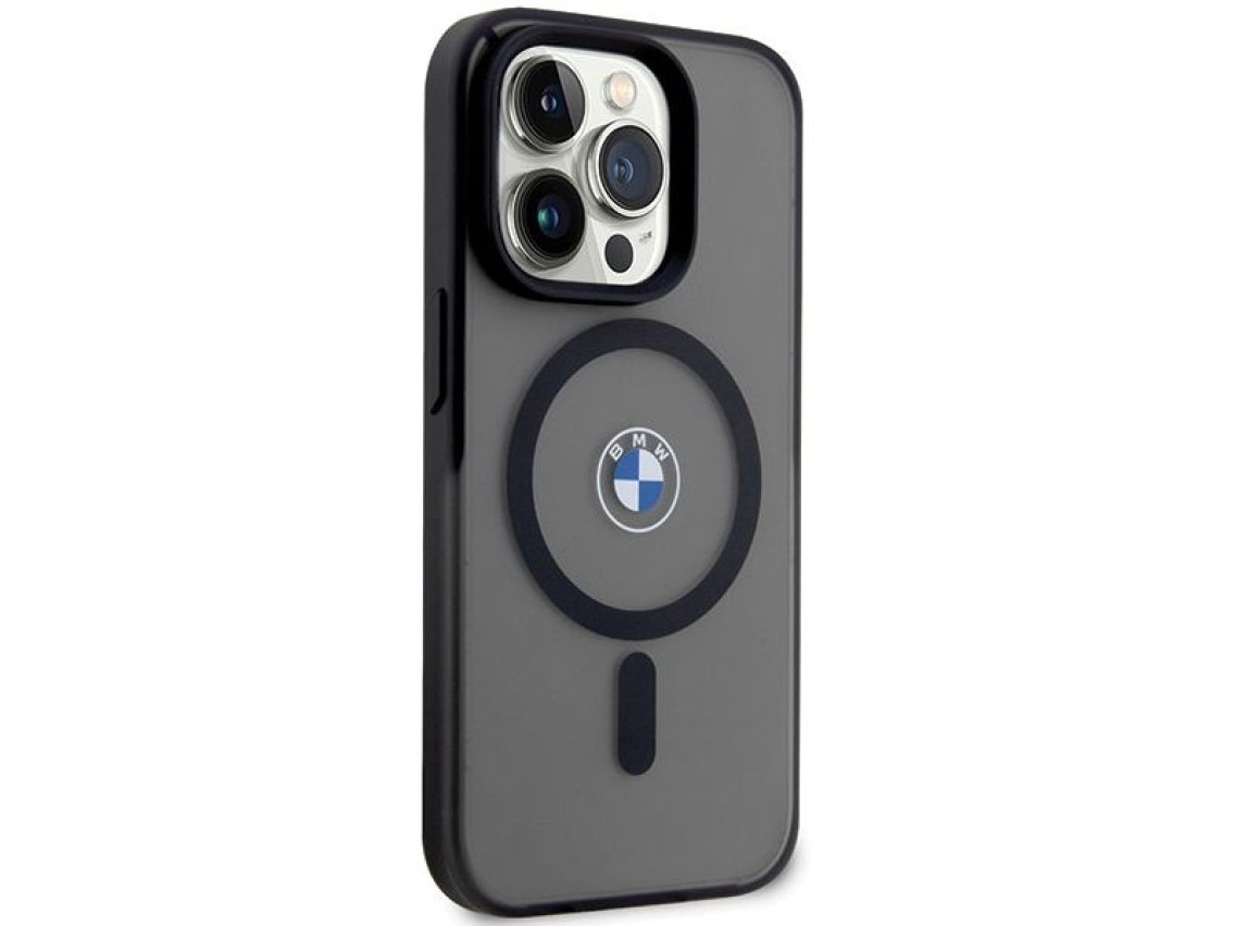 Capa MagSafe BMW Signature para iPhone 14 Pro - Preta