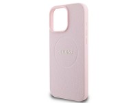Funda Guess MagSafe con anillo dorado granulado para iPhone 15 Pro Max - Rosa Funda Guess MagSafe con anillo dorado granulado para iPhone 15 Pro Max - Rosa