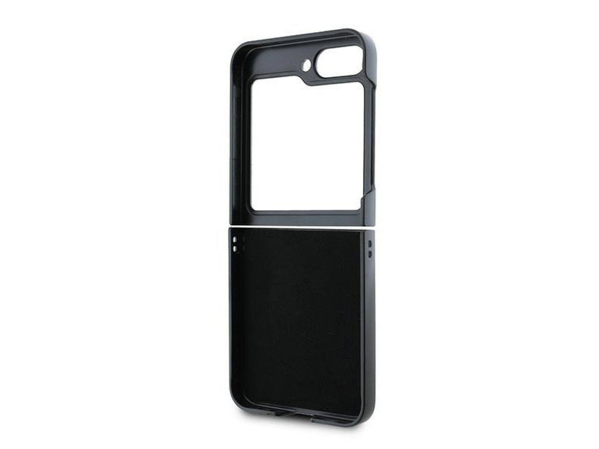 Capa Guess em couro com logo metálico 4G para Samsung Galaxy Z Flip 6 - Marrom