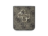 Capa Guess em couro com logo metálico 4G para Samsung Galaxy Z Flip 6 - Marrom Capa Guess em couro com logo metálico 4G para Samsung Galaxy Z Flip 6 - Marrom