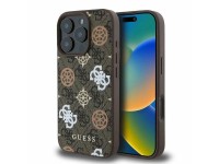 Funda MagSafe Guess Peony On 4G Background para iPhone 16 Pro - marr�n