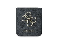 Capa Guess em couro com logo metálico 4G para Samsung Galaxy Z Flip 6 - Preta Capa Guess em couro com logo metálico 4G para Samsung Galaxy Z Flip 6 - Preta