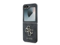 Capa Guess em couro com logo metálico 4G para Samsung Galaxy Z Flip 6 - Preta Capa Guess em couro com logo metálico 4G para Samsung Galaxy Z Flip 6 - Preta