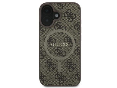 Guess 4G Ring Classic Logo MagSafe iPhone 16 Plus Case - Brown Guess 4G Ring Classic Logo MagSafe iPhone 16 Plus Case - Brown