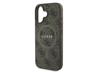 Guess 4G Ring Classic Logo MagSafe iPhone 16 Plus Case - Brown Guess 4G Ring Classic Logo MagSafe iPhone 16 Plus Case - Brown