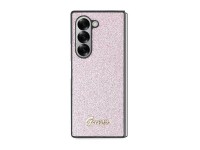 Capa Guess 4G com Glitter e Letras para Samsung Galaxy Z Fold 6 - Rosa Capa Guess 4G com Glitter e Letras para Samsung Galaxy Z Fold 6 - Rosa