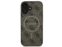 Capa Guess 4G Ring Classic Logo MagSafe para iPhone 16 Plus - Marrom Capa Guess 4G Ring Classic Logo MagSafe para iPhone 16 Plus - Marrom