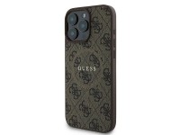 Capa Guess 4G Ring Classic Logo MagSafe para iPhone 16 Pro - Marrom Capa Guess 4G Ring Classic Logo MagSafe para iPhone 16 Pro - Marrom
