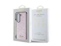 Capa Guess 4G com Glitter e Letras para Samsung Galaxy Z Fold 6 - Rosa Capa Guess 4G com Glitter e Letras para Samsung Galaxy Z Fold 6 - Rosa