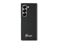Capa Guess 4G com Glitter e Letras para Samsung Galaxy Z Fold 6 - Preta