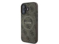Capa Guess 4G Ring Classic Logo MagSafe para iPhone 16 Plus - Marrom Capa Guess 4G Ring Classic Logo MagSafe para iPhone 16 Plus - Marrom
