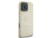 Guess Saffiano Peony Classic Logo MagSafe case for iPhone 16 Pro - gold Guess Saffiano Peony Classic Logo MagSafe case for iPhone 16 Pro - gold