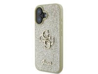 Guess Fixed Glitter Big 4G Case for iPhone 16 Plus - Gold Guess Fixed Glitter Big 4G Case for iPhone 16 Plus - Gold